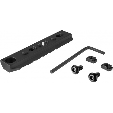 Ranger Armory 7-Slot KeyMod Rail Section - BLACK