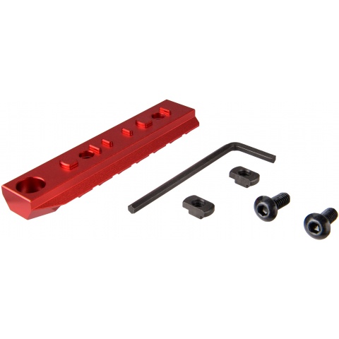 Ranger Armory 7-Slot KeyMod Rail Section - RED