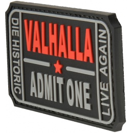 G-Force Valhalla Ticket PVC Morale Patch - BLACK