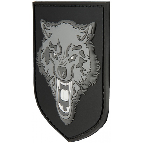 G-Force Shield Gray Wolf PVC Patch - GRAY