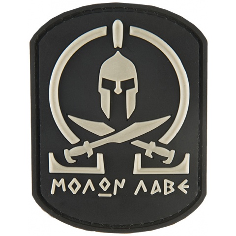 G-Force Molon Labe PVC Morale Patch - BLACK