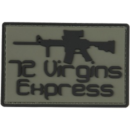 G-Force 72 Virgins Express PVC Morale Patch - BLACK