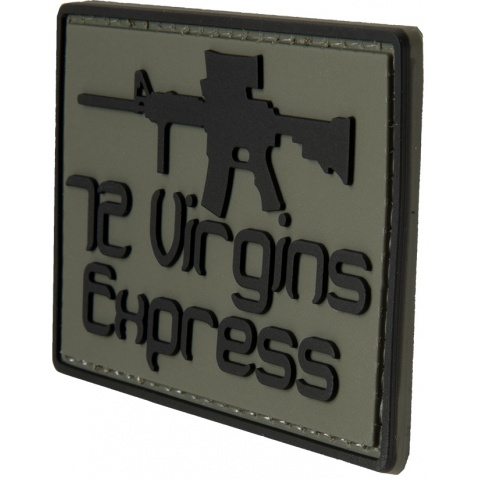 G-Force 72 Virgins Express PVC Morale Patch - BLACK