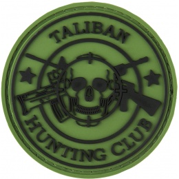 G-Force New Taliban Hunting Club PVC Morale Patch - OD GREEN