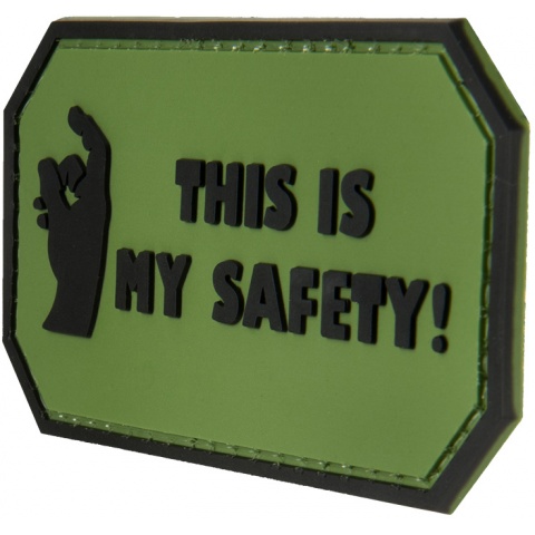 G-Force This Is My Safety PVC Morale Patch - OD GREEN