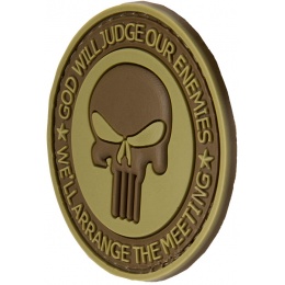 G-Force God Will Judge Our Enemies PVC Morale Patch - TAN