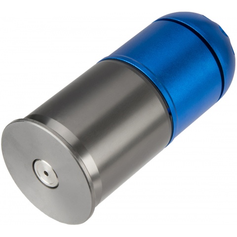 Atlas Custom Works Airsoft 96 Round Grenade Shell - BLUE / SILVER
