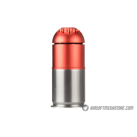 Atlas Custom Works Airsoft Grenade Shell - RED / SILVER