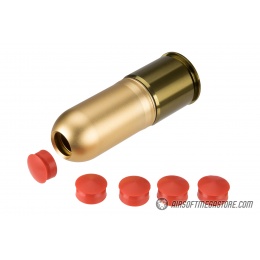 Atlas Custom Works Unicorn 40mm Airsoft Gas Grenade w/ 4 Stoppers - BRONZE
