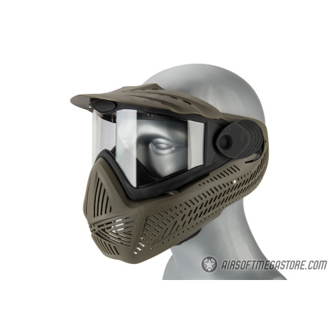 AMA Full Face Airsoft Mask w/ A Full Adjustable Strap - OD GREEN