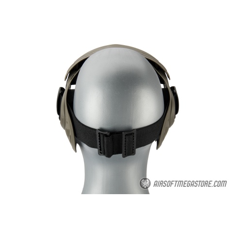 AMA Full Face Airsoft Mask w/ A Full Adjustable Strap - OD GREEN