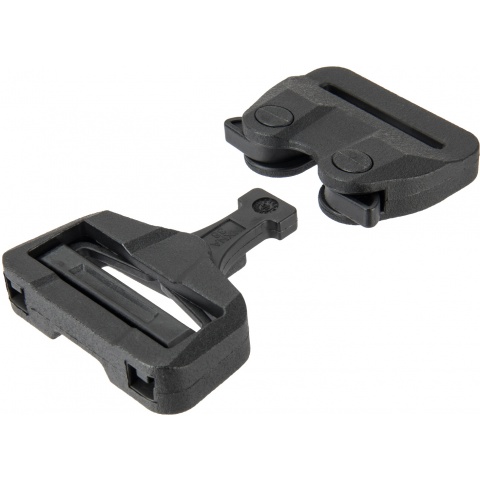 Lancer Tactical Snap Buckle Fastener for Tactical Belts - BLACK