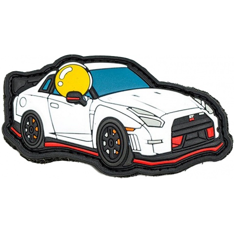 Aprilla Design PVC IFF Hook & Loop Automotive Patch (Nismo GTR White)