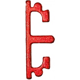 Airsoft Masterpiece Aluminum Puzzle Front Flat Trigger - RED