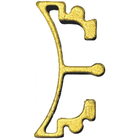 Airsoft Masterpiece Aluminum Puzzle Front Curve Long Trigger - GOLD