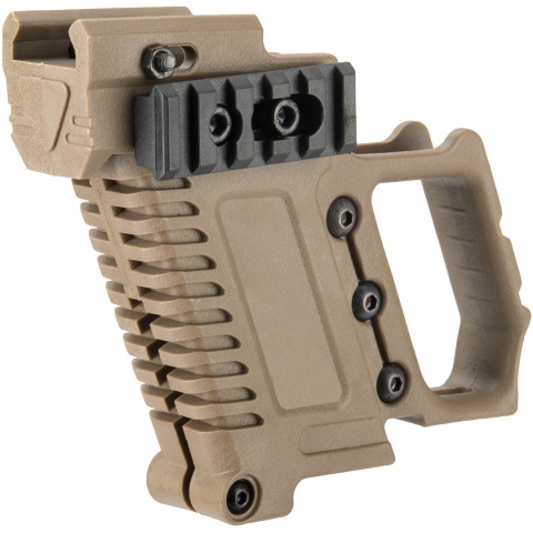 Lancer Tactical Pistol Carbine Kit for G-Series Type GBB Pistols - TAN