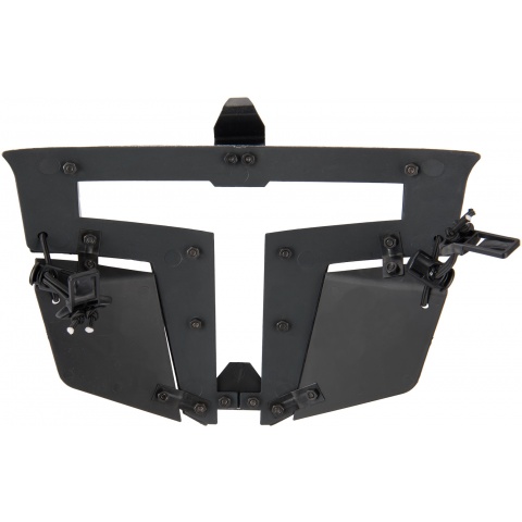 Armory T-shaped Windowed Attachment Face Mask For Bump Helmets - BLACK