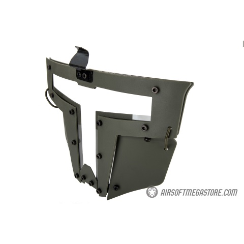 Armory T-shaped Windowed Attachment Face Mask For Bump Helmets - OD