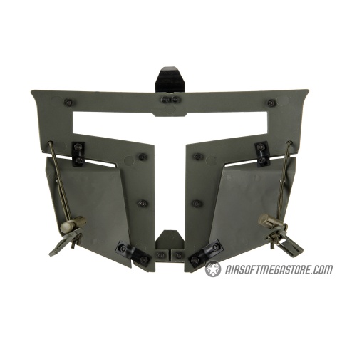 Armory T-shaped Windowed Attachment Face Mask For Bump Helmets - OD