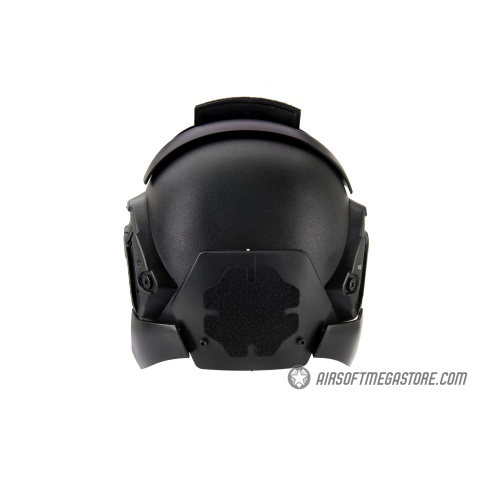 AMA Interstellar Battle Trooper Full Face Airsoft Helmet - BLACK