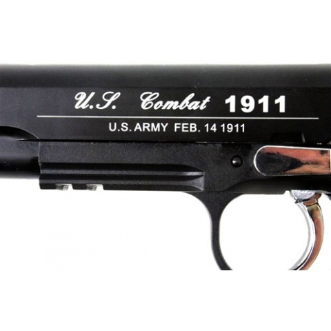 TSD M1911 Hard Kick Airsoft CO2 Blowback Pistol w/ Full Metal Slide