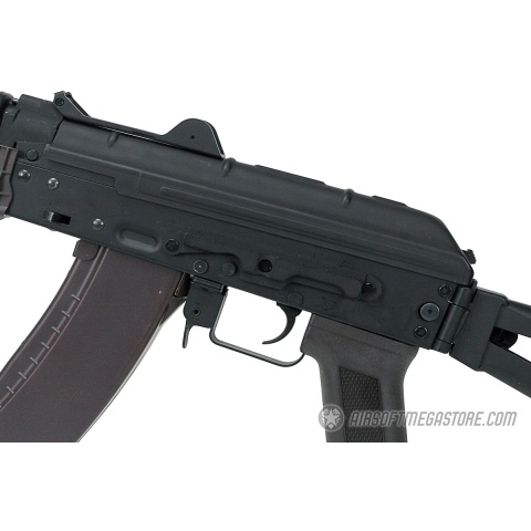 Lancer Tactical Full Metal AKS-74UN Airsoft AEG Rifle - BLACK