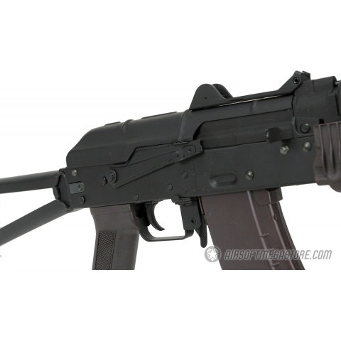 Lancer Tactical Full Metal AKS-74UN Airsoft AEG Rifle - BLACK