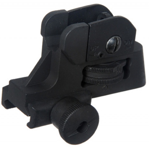 M015 QD Adjustable Rear Sight For M4 / M16 Series Airsoft AEGs - BLACK