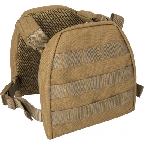Lancer Tactical 1000D Nylon Youth MOLLE Vest w/ Battle Belt [S] - TAN