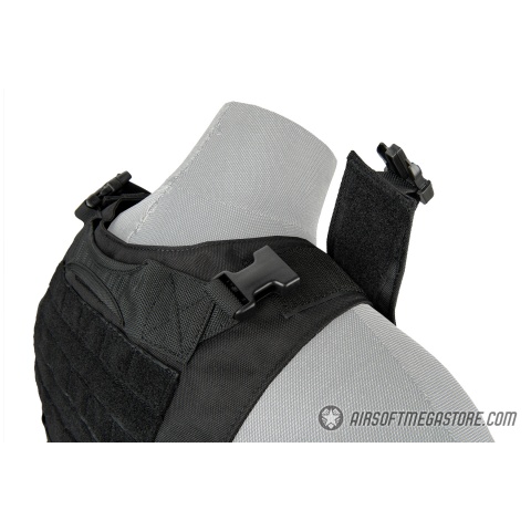 Lancer Tactical 1000D Nylon AAV Style Plate Carrier - BLACK
