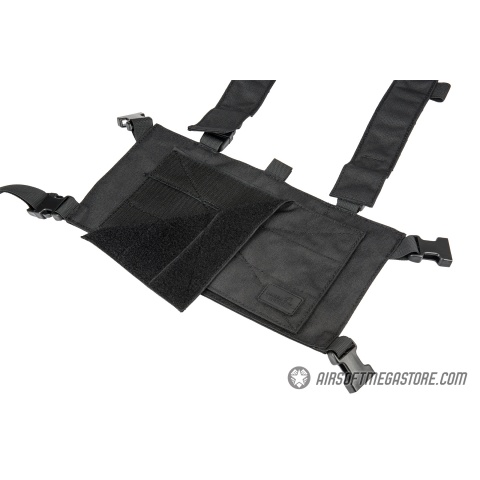 Lancer Tactical 1000D Nylon Quad M4 and Pistol Mag Chest Rig - BLACK