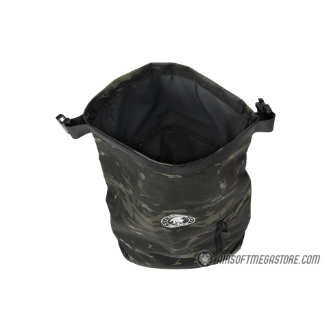 Lancer Tactical 1000D Nylon Tactical Barrel Backpack - CAMO BLACK