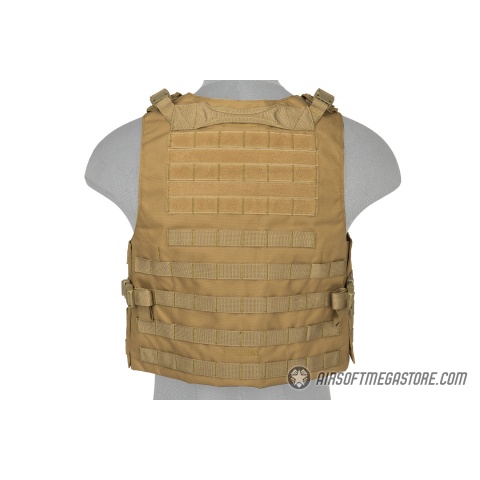 Lancer Tactical 1000D Nylon MOLLE Utility Vest - KHAKI