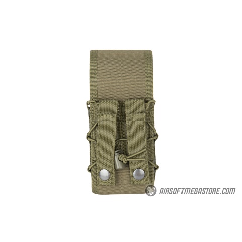 Lancer Tactical 1000D Nylon QD Buckle Pistol/Rifle Mag Pouch - OD GREEN