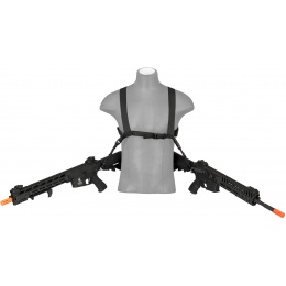 Echo1 Airsoft Tactical Dual Attachment Shoulder Sling System - BLACK