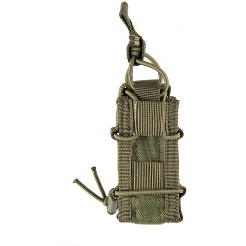Lancer Tactical Single Pistol Bungee Magazine Pouch - OD GREEN