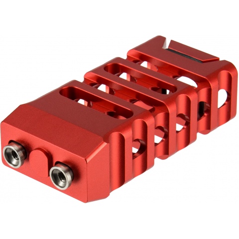 Ranger Armory Skelontonized Lightweight KeyMod Straight Cut Grip - RED