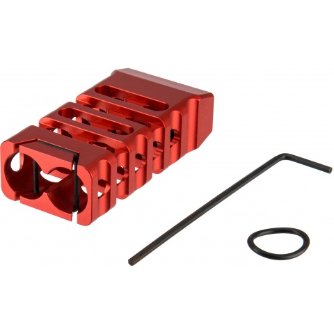 Ranger Armory Skelontonized Lightweight KeyMod Straight Cut Grip - RED