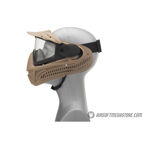 G-Force F2 Single Layer Full Face Mask - TAN