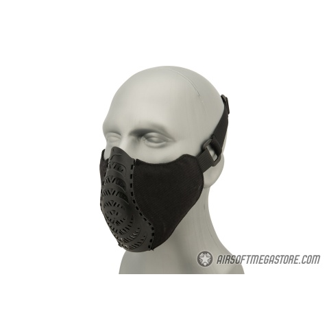 G-Force Ventilated Discreet Half Face Mask - BLACK
