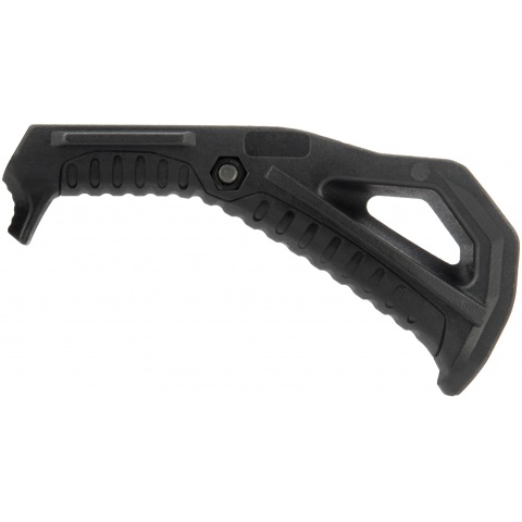 G-Force Picatinny Grooved Angled Foregrip - BLACK