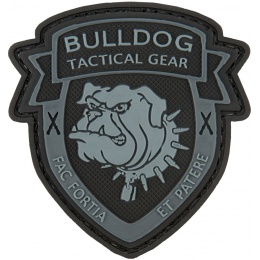 G-Force Bulldog Tactical Gear PVC Morale Patch - BLACK