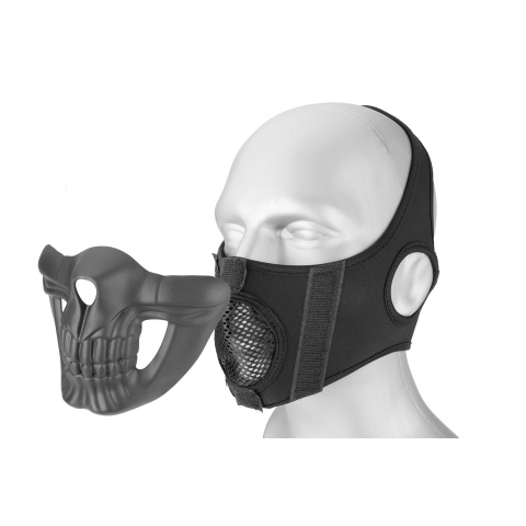 Lower Skull Mask Face Protection - BLACK