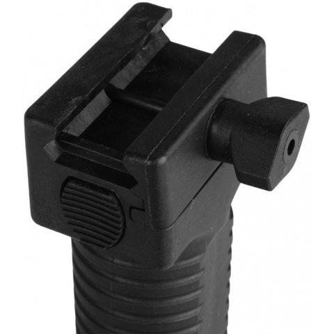 FDG Rapid Deploy Bipod Foregrip for Airsoft AEG Rifles - BLACK