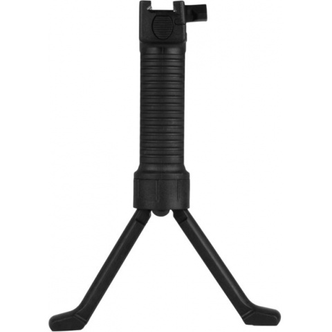 FDG Rapid Deploy Bipod Foregrip for Airsoft AEG Rifles - BLACK
