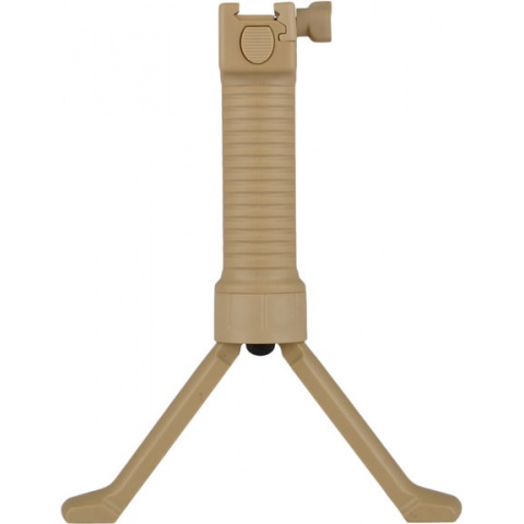 Rapid Deploy M249 Bipod Foregrip w/ 20mm Weaver Mount - TAN
