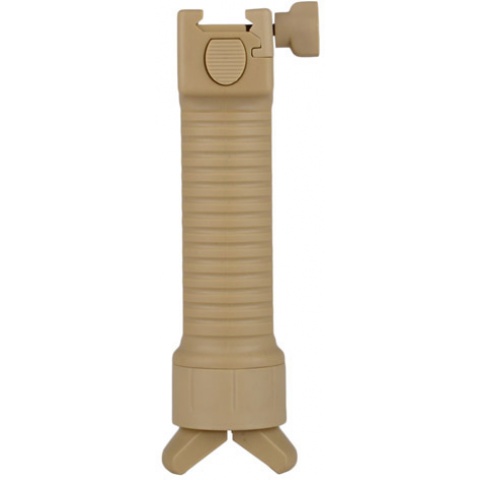 Rapid Deploy M249 Bipod Foregrip w/ 20mm Weaver Mount - TAN