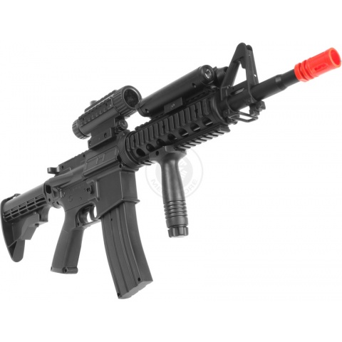 WellFire M4 RIS Airsoft AEG Rifle w/ Flashlight + Foregrip