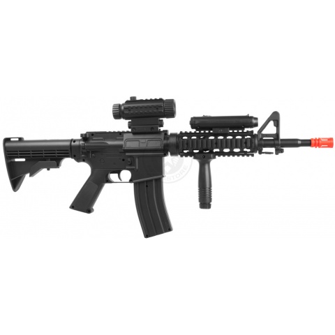 WellFire M4 RIS Airsoft AEG Rifle w/ Flashlight + Foregrip