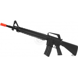 WellFire M16A1 Tactical Carbine Spring Rifle w/ Triangle Split Handguard (Color: Black)